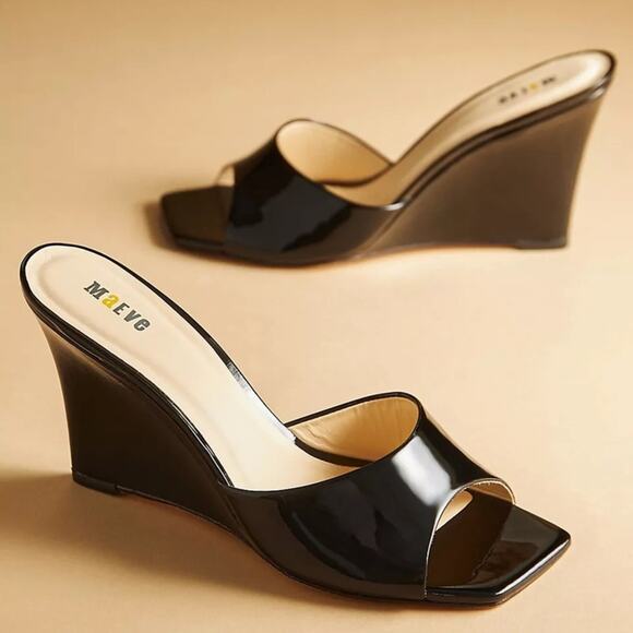 Maeve Square Toe Mules Size 7 Anthropologie - Picture 1 of 9